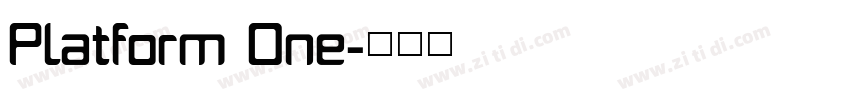 Platform One字体转换